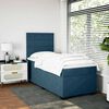 vidaXL Boxspring met matras fluweel blauw 80x200 cm