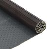 vidaXL Vloerkleed rechthoekig 60x400 cm bamboe donkerbruin