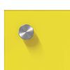 vidaXL Keuken Achterwand 2 pcs Geel 110 x 50 cm gehard glas