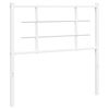 vidaXL Vervangend hoofdbord 100 cm metaal wit