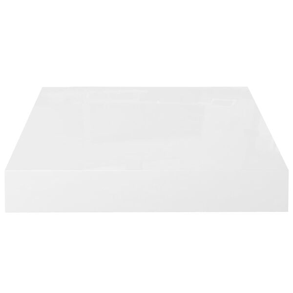 vidaXL Wandschap zwevend 23x23,5x3,8 cm MDF hoogglans wit