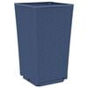 vidaXL Plantenbakken 4 st 32,5x32,5x57 cm polypropeen blauwgrijs