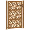 vidaXL Poort met bladontwerp 100x150 cm weervast staal