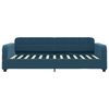 vidaXL Slaapbank met onderschuifbed 90x200 cm fluweel blauw