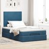 vidaXL Ottoman bed met matrassen 120x190cm fluweel donkerblauw