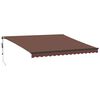 vidaXL Luifel automatisch uittrekbaar 400x350 cm bruin