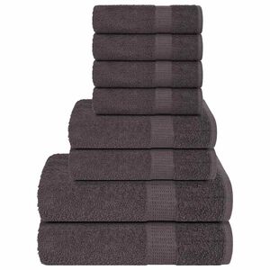 vidaXL 8-delige Handdoekenset FROGN 360 g/m&sup2; antraciet