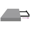 vidaXL Wandschappen zwevend 4 st 80x23,5x3,8 cm MDF grijs