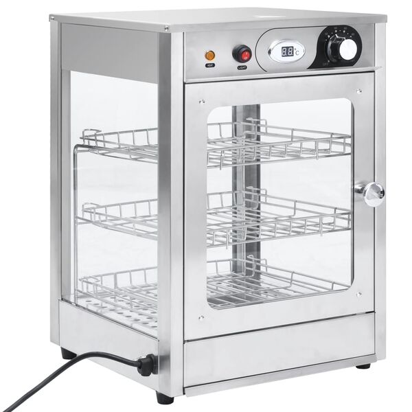 vidaXL Voedselwarmer elektrisch gastronorm 600 W roestvrij staal