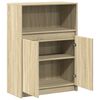 vidaXL Dressoir met LED 72x34x100 cm bewerkt hout sonoma eikenkleurig