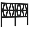 vidaXL Hoofdbord 156x4x100 cm massief grenenhout zwart