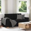 vidaXL Loveseat bank 180x77x82 cm stof zwart