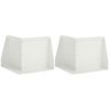 vidaXL Keerwand 2 st 50 x 50 x 30 cm Staal Wit