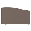 vidaXL Slaapbank met USB stof taupe 90x200 cm