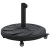 vidaXL Parasolvoet 15.35 kg Zwart IJzer Cirkelvormig