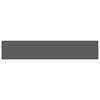 vidaXL Wandschap zwevend 120x23,5x3,8 cm MDF hoogglans grijs