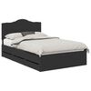 vidaXL Bedframe met lade met opslag Zwart 120 x 200 cm Ingenieurshout