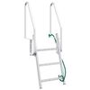 vidaXL 3-Traps Steigerladder zilver 58 x 77 x 144 cm Aluminium