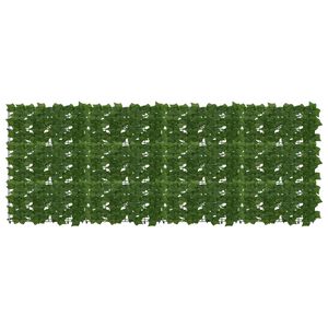 vidaXL Balkonscherm met bladeren Groen 200 x 75 cm