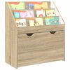 vidaXL Kinderen Boekenkast Sonoma Eiken 60 x 29,5 x 69 cm Bewerkt hout