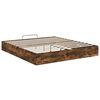 vidaXL Ottoman Bedframe met opslag Gerookte Eik 203 x 160 x 25 cm