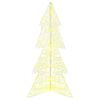 vidaXL Kerstboom met 160 LED Warmwit 150 cm Acryl