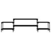 vidaXL Tv-meubel 197x35x52 cm bewerkt hout zwart