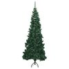 vidaXL Kunstkerstboom hoek 180 cm PVC groen