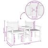 vidaXL Tuin Outdoor Stoelen 152 x 63 x 89 cm Massief Teakhout