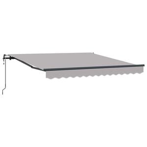 vidaXL Inklapbaar Zonnescherm Lichtgrijs 300 x 250 cm