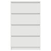 vidaXL Dressoir 60x35x98,5 cm bewerkt hout wit