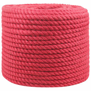 vidaXL Jute Touw Rood 100% Tossa jute