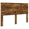 vidaXL Hoofdbord met hoofdeinde Gerookt eiken 150 cm Bewerkt hout