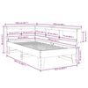 vidaXL Bed met boekenkast zonder matras grenenhout wit 90x200 cm