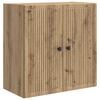 vidaXL Wandkast 59 x 31 x 60 cm Bewerkt hout Artisanaal eiken