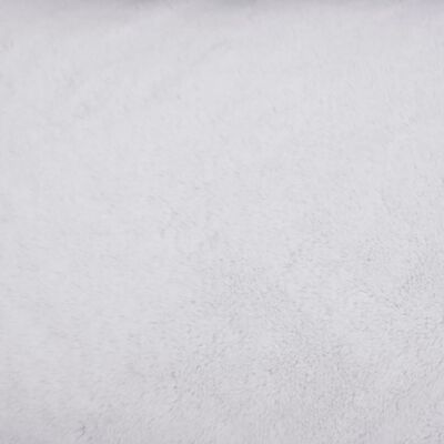 vidaXL Hondenmand linnen-look 65x50x20 cm fleece grijs en wit