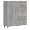 vidaXL Dressoir 69,5x34x90 cm bewerkt hout grijs sonoma eikenkleurig