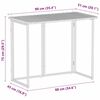 vidaXL Tuintafel inklapbaar 90x51x75 cm poly rattan zwart