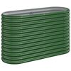 vidaXL Plantenbak 114x40x68 cm gegalvaniseerd staal groen