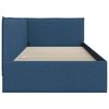 vidaXL Hoekbedframe met hoofdeinde Blauw 100 cm x 200 cm Fluweel