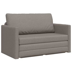vidaXL Slaapbank 110cm Taupe Stof
