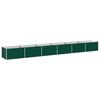 vidaXL Verhoogd Tuinbed Groen 600 x 80 x 55 cm koudgewalst stalen