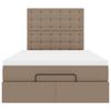 vidaXL Ottoman bed met matras en LED's 120x190 cm kunstleer