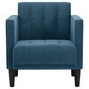 vidaXL Fauteuil met armleuningen Blauw 53 cm Fluweel