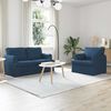 vidaXL Bank 2 pcs Blauw 144 x 80 x 85 cm Stof
