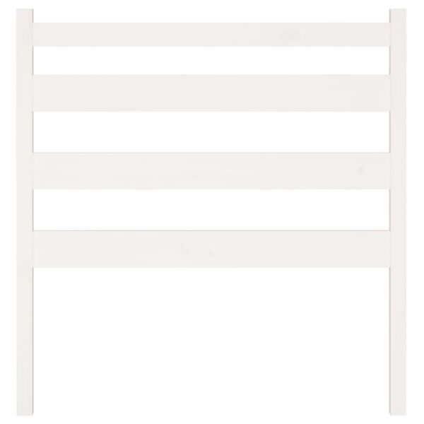 vidaXL Hoofdbord 106x4x100 cm massief grenenhout wit