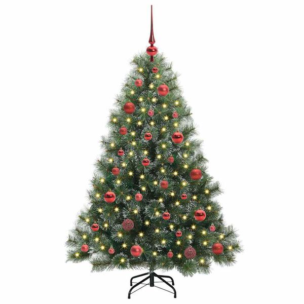 vidaXL Kunstkerstboom met 150 LED met standaard Groen 150 cm PE en PVC