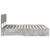 vidaXL Bedframe met hoofdeinde Beton Grijs 140 x 190 cm Bewerkt hout