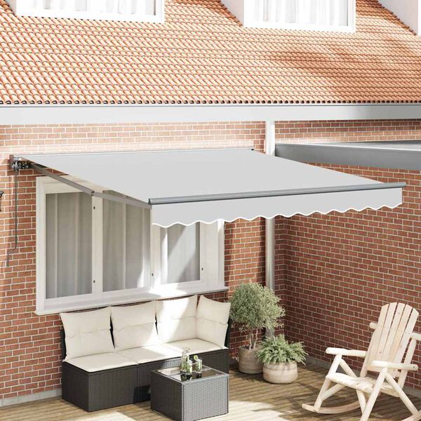 vidaXL Zijde Frame Antraciet 3,5 x 2,5 m