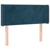 vidaXL Hoofdbord met randen 83x16x78/88 cm fluweel donkerblauw